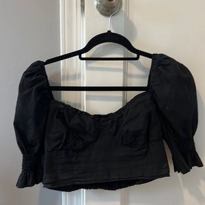 Black crop top